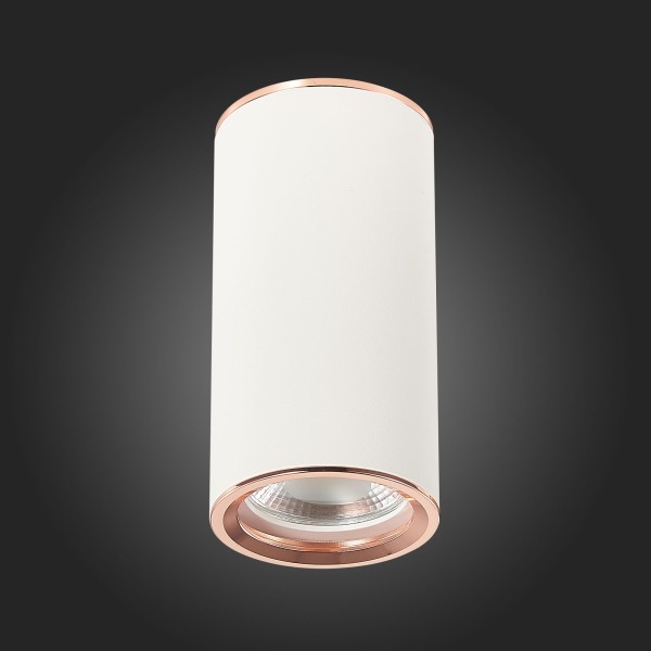 ST111.527.01 Светильник потолочный Белый GU10 1*50W D54xH105 220V Без ламп Накладные светильники