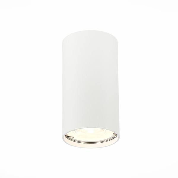 ST110.507.01 Светильник потолочный Белый GU10 1*50W  D54xH100 220V Без ламп Накладные светильники