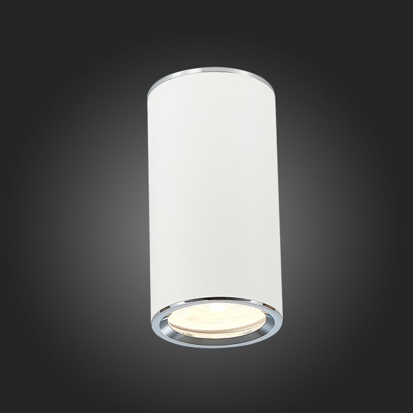 ST111.507.01 Светильник потолочный Белый GU10 1*50W  D54xH105 220V Без ламп Накладные светильники