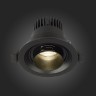 ST701.448.07 Св-к встр. Zoom Черный LED 1*7W 4000K 560Lm Ra 15°-60° IP20 D90xH65 170-240V Встраиваемые светильники
