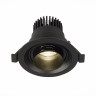 ST701.448.07 Св-к встр. Zoom Черный LED 1*7W 4000K 560Lm Ra 15°-60° IP20 D90xH65 170-240V Встраиваемые светильники