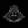 ST701.448.07 Св-к встр. Zoom Черный LED 1*7W 4000K 560Lm Ra 15°-60° IP20 D90xH65 170-240V Встраиваемые светильники